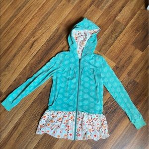 Matilda Jane teal sweater/sweatshirt size 10